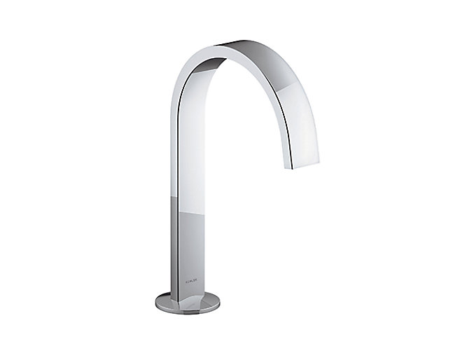 Kohler - Components  Widespread Lavatory Spout With Ribbon Design In Polished Chrome